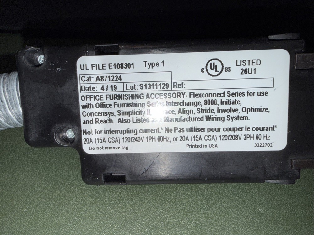 Used FlexConnect Series Pass Through Power Distribution Cable | A871224 - 32"