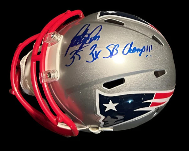 Patrick Pass Autographed Mini Helmet - 01