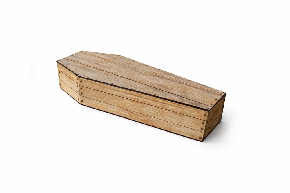 RWD - 1/6 Scale Wood Coffin – Display & Diorama Accessory