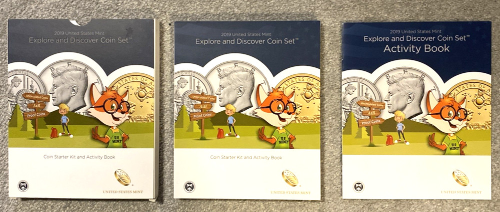 2019 US Mint Explore & Discover Coin Starter Kit Activity Book