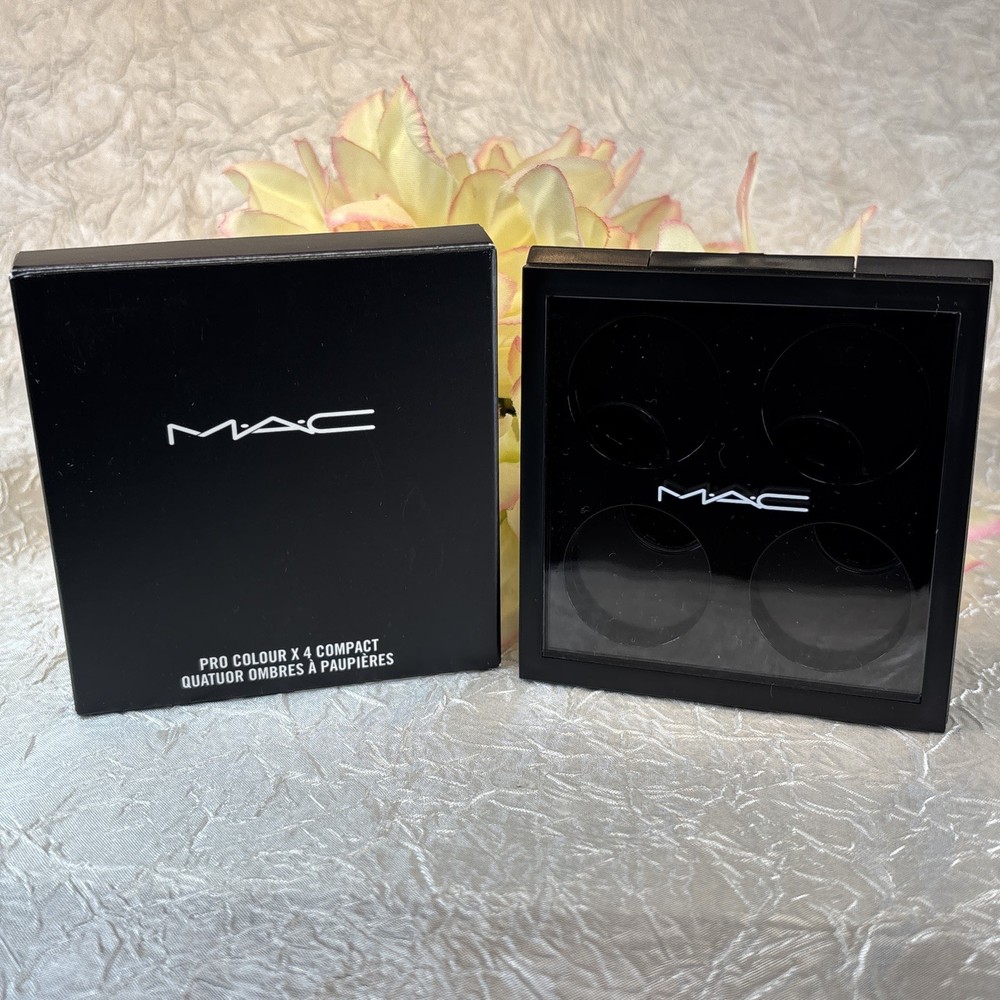MAC Pro Colour X4 Compact Eye Shadow/Concealer Pro Palette Refill Pan Case Free