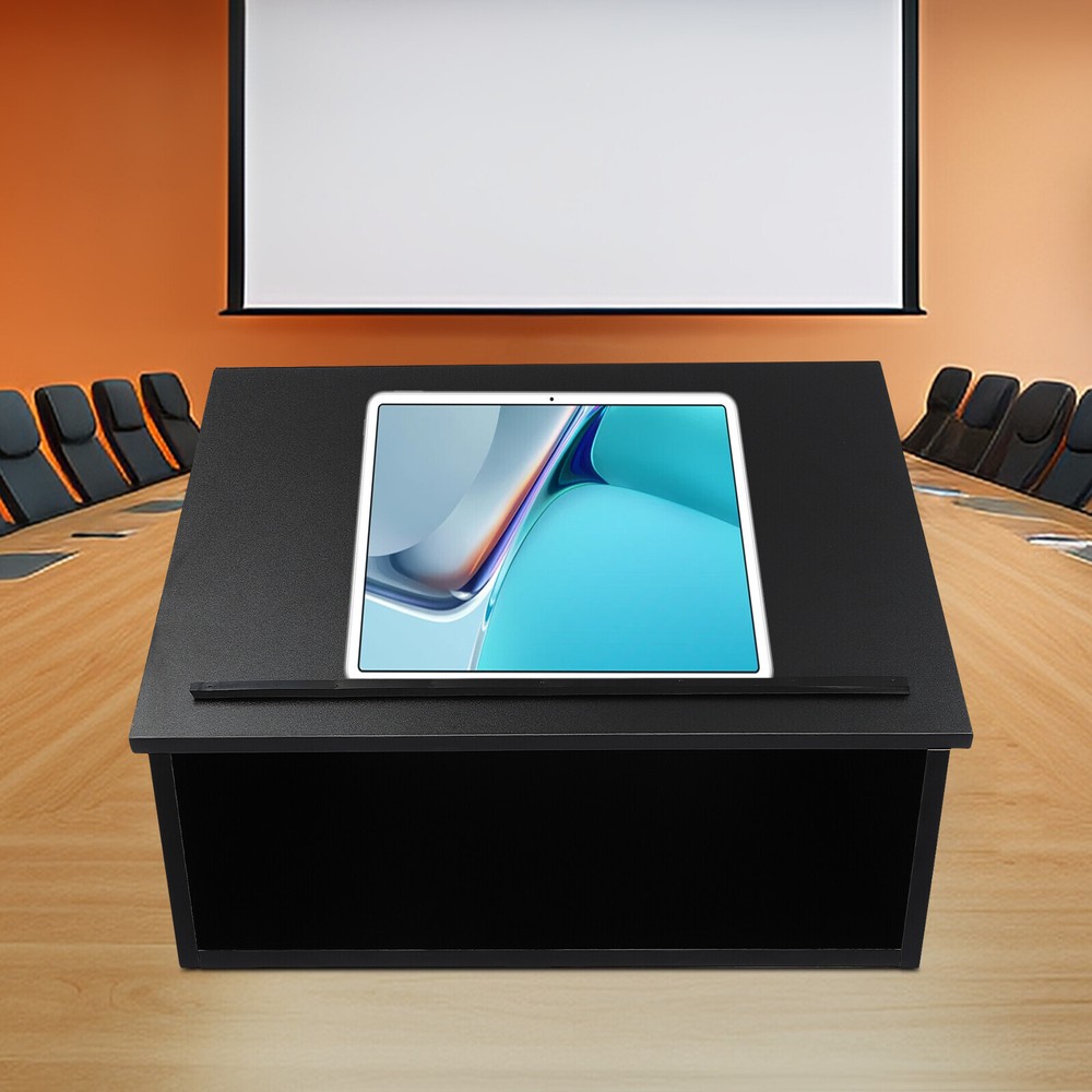 Black Table Top Lectern Portable Tabletop Lectern Classroom Presentation Lectern