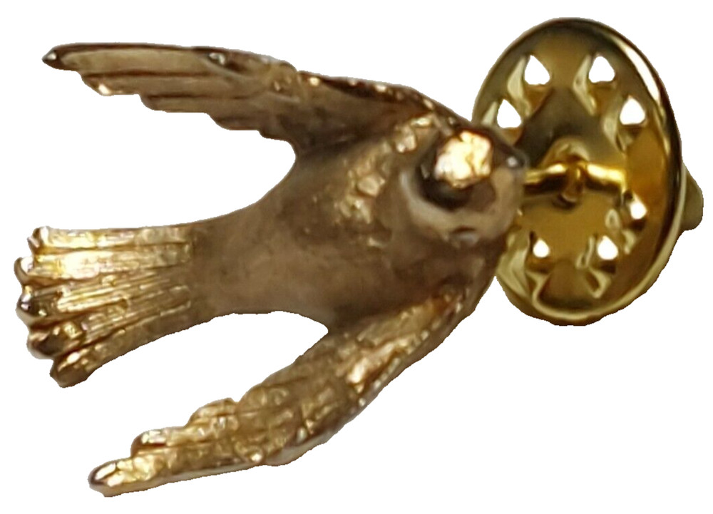 Avon Bird Gold Toned Lapel Pin
