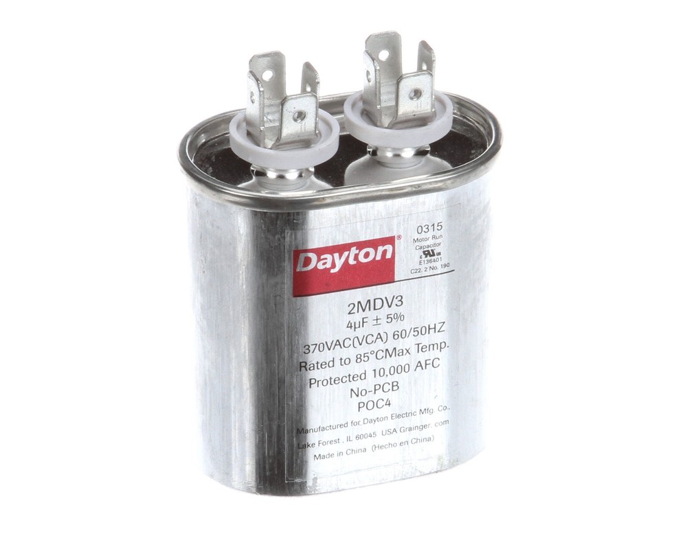 Baxter Capacitor,4Mfd,370Vac,Oval 01-1000V8-00111 - Genuine OEM Replacement Part
