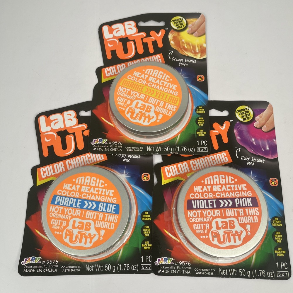Color Changing Lab Putty: (3 Pack)