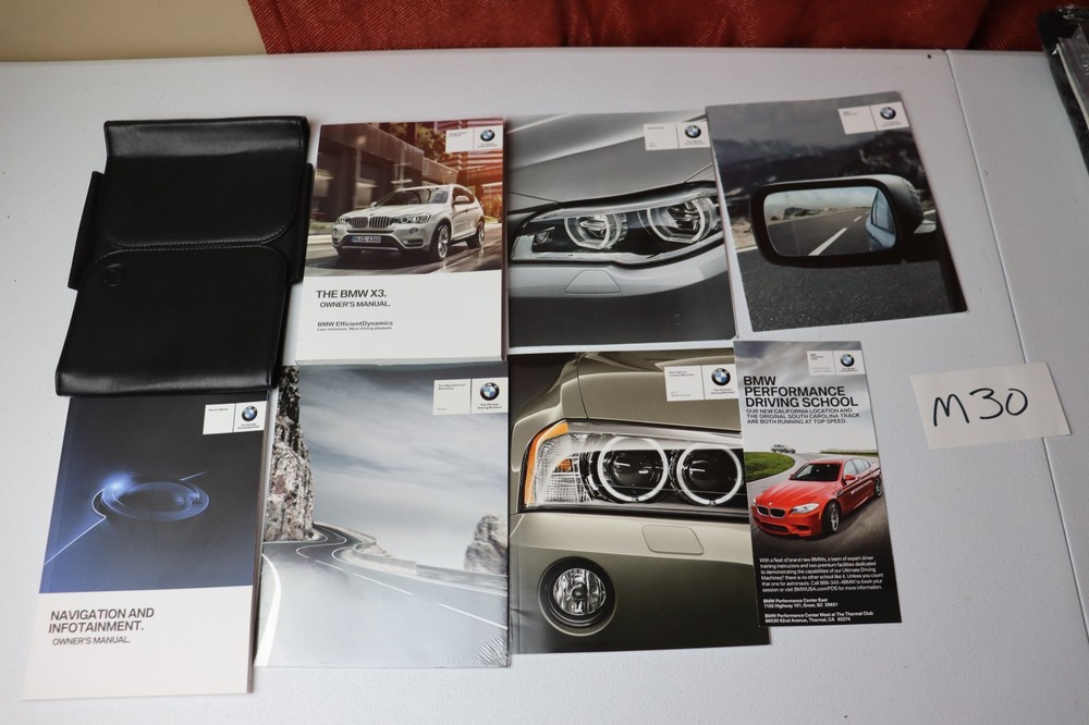 BMW X3 Owner's Manual Set OEM 2017 Guide Booklet Set