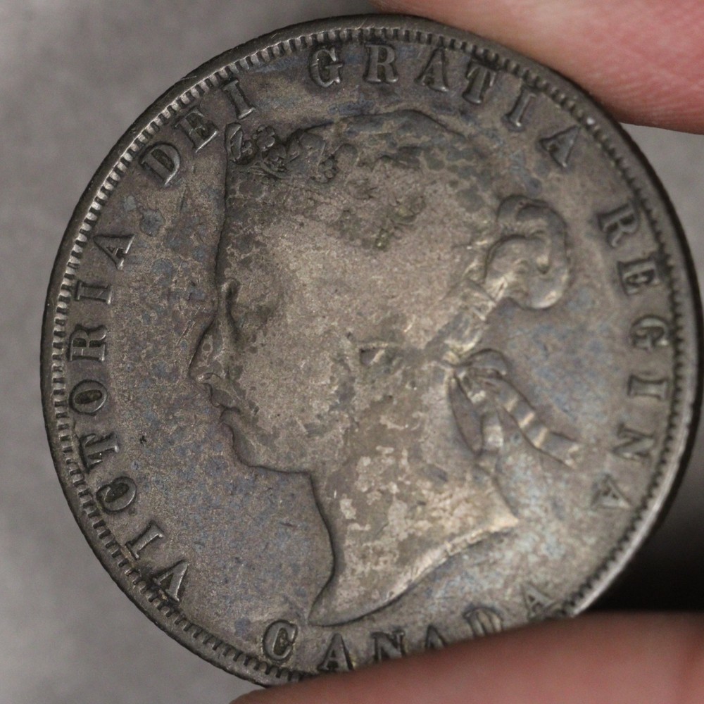 1872 H Canada Silver 50 Cents