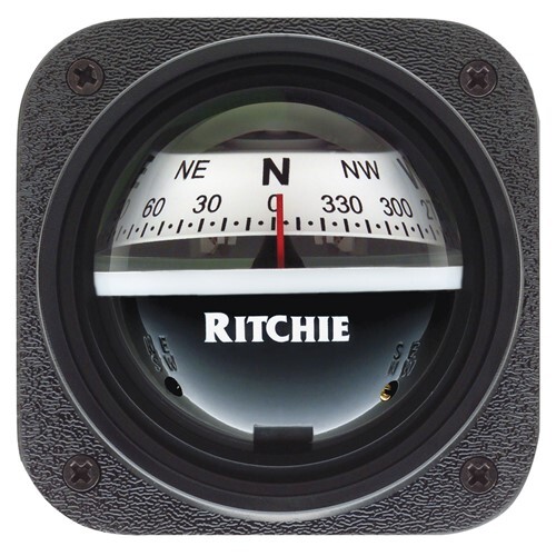 Ritchie V-527 Kayak Compass - Bulkhead Mount White Dial