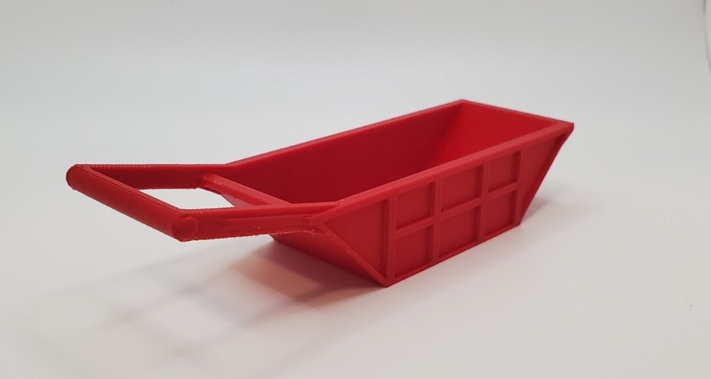 Custom 1/50 Scale 9 Cubic Yard Bedding Box in Red