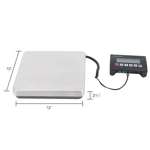Global Industrial Digital Compact Bench Scale 330 lb x 0.1 lb RS-232 Interface