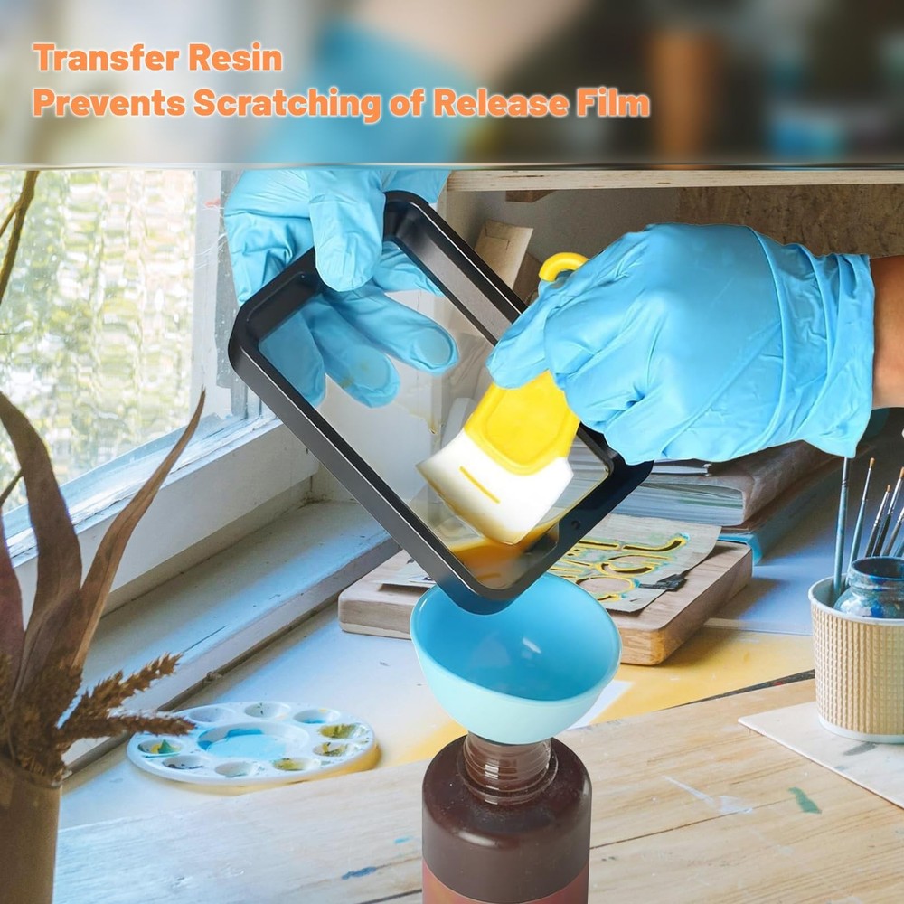 7Pcs UV Resin 3D Printer Must-Have Tool, Silicone Spatula, Scraper, Brush for...