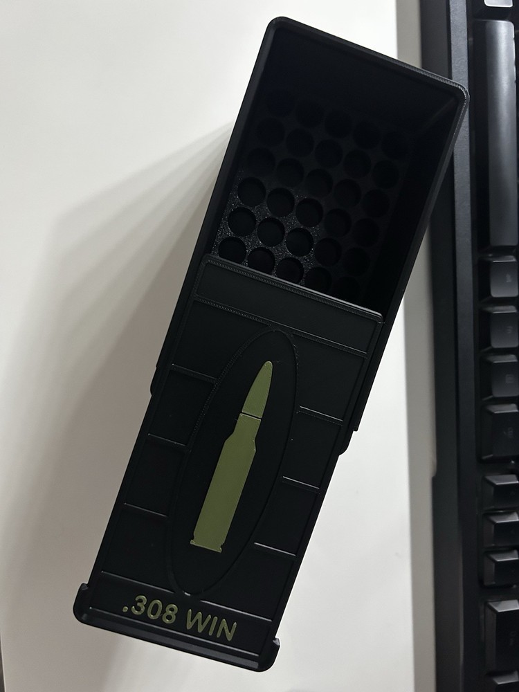 3D Printed .308 / 7.62 Ammo Storage Box – 50 Round Stackable Case