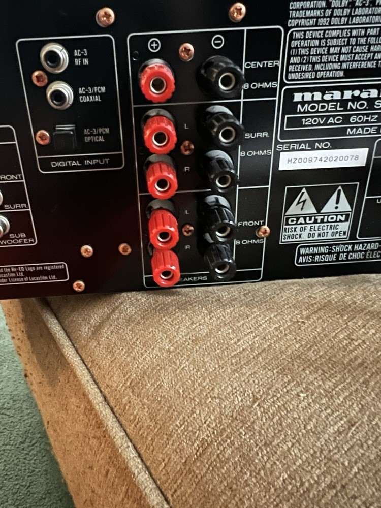 MARANTZ SR 780 Five Channel Surround Receiver-NOT WORKING VOLUME DIAL ISSUES