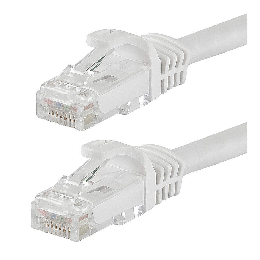 MONOPRICE 9826 Patch Cord,Cat 6,Flexboot,White,25 ft. 38G005