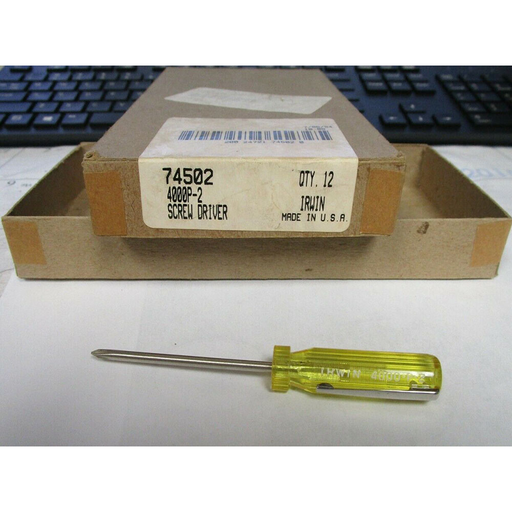 IRWIN 4000P-2 2" PHILIPS SCREW DRIVER SIZE "0" #74502