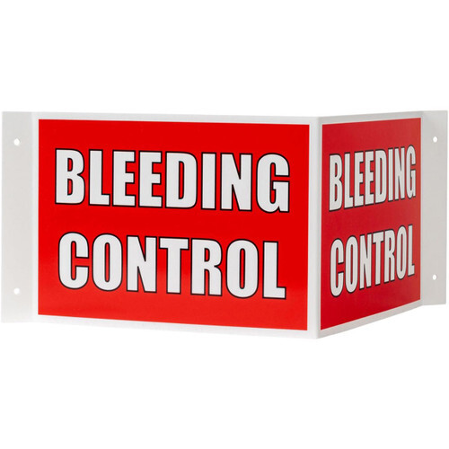 3-Way Bleeding Control Sign