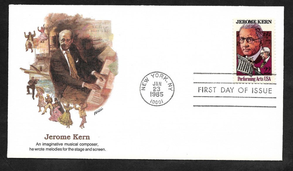 #2110 22c Jerome Kern -Composer- Fleetwood FDC