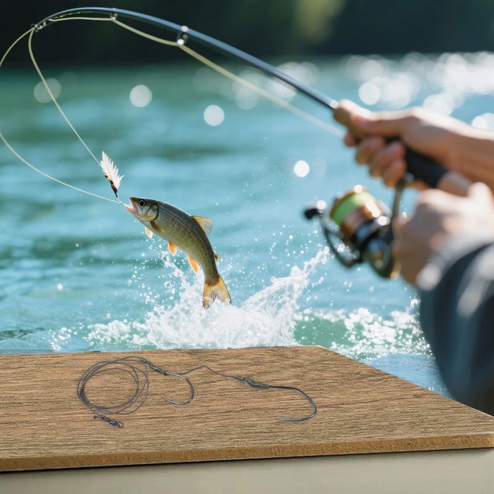 Freshwater Catfish Rig with Optimized Bait Compatibility and Strong Hooks