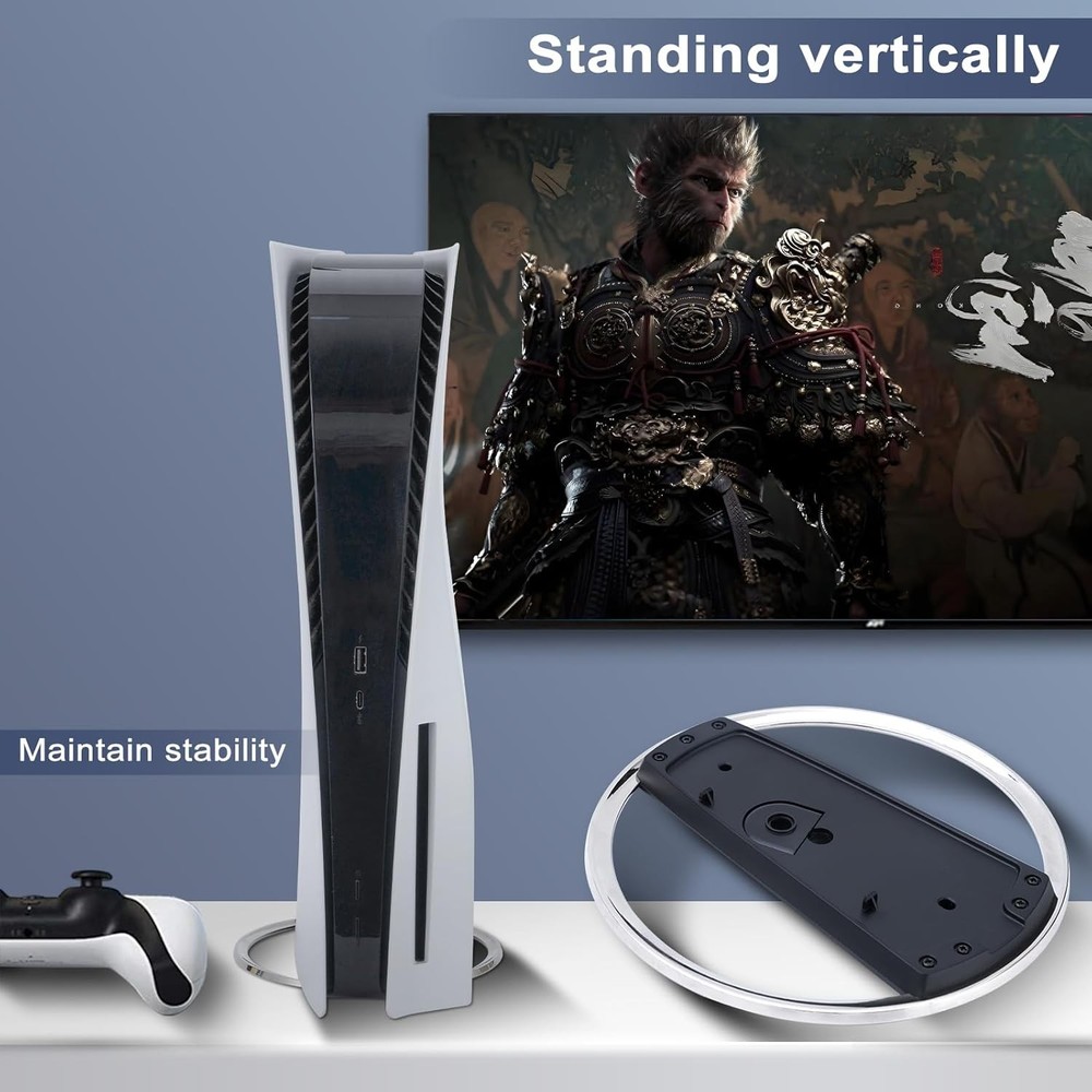 PS5 Slim Pro Vertical Console Stand Sturdy Base