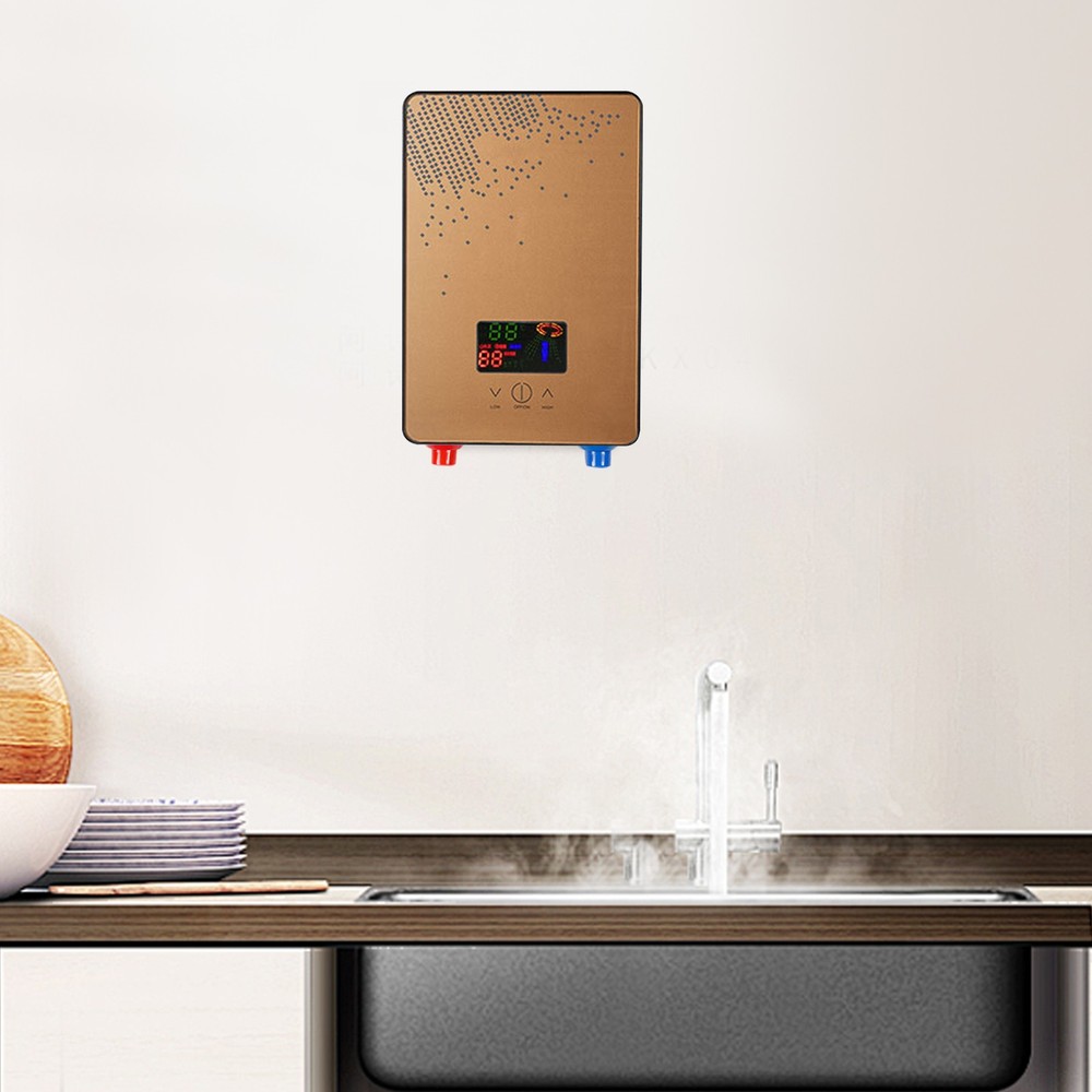 4500W Tankless Hot Water Heater Electric Instant Water Heater with Shower Head