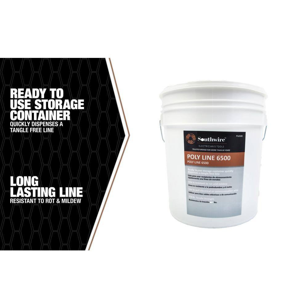 6500 Ft. 210 Lbs. Tensile Strength Poly Line
