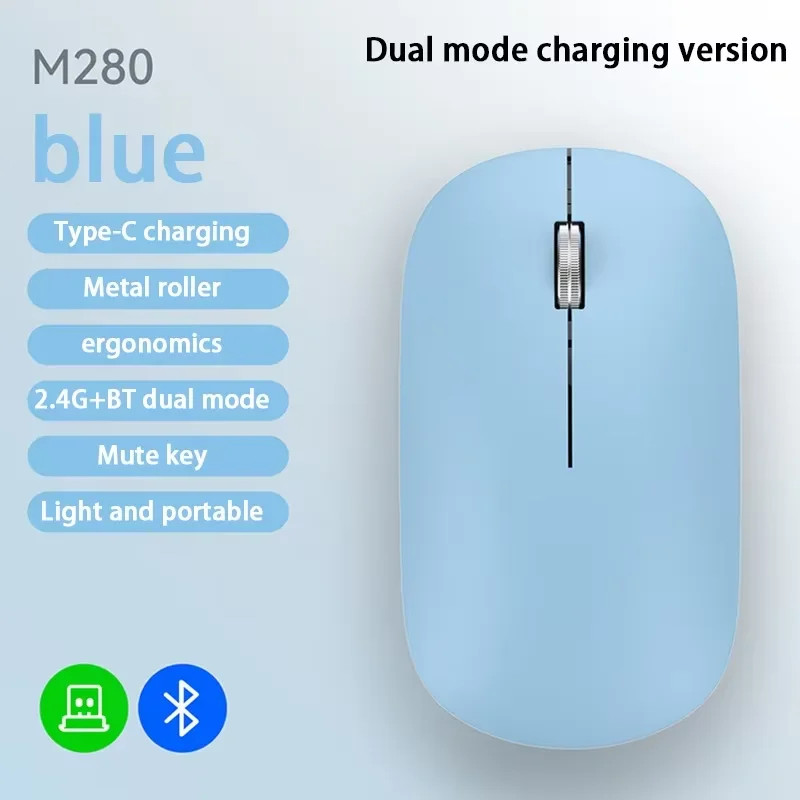 Original Wireless Mouse Type-c Charging Silent Click Portable Office Comfort