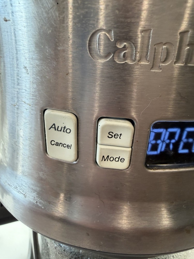 Calphalon 12 Cup Programmable Coffee Maker Stainless Steel Tested Works