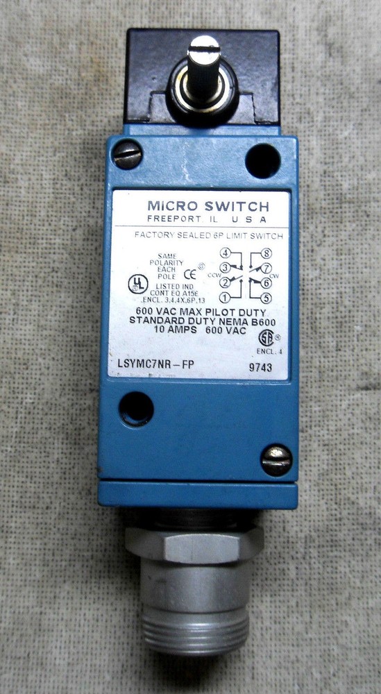 1 MICRO SWITCH LSYMC7NR-FP LIMIT SWITCH