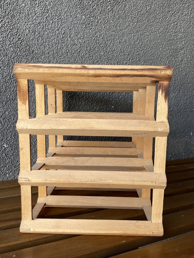 Sweden Wood BOTTLE WINE RACK MID CENTURY MODERN EAMES ERA