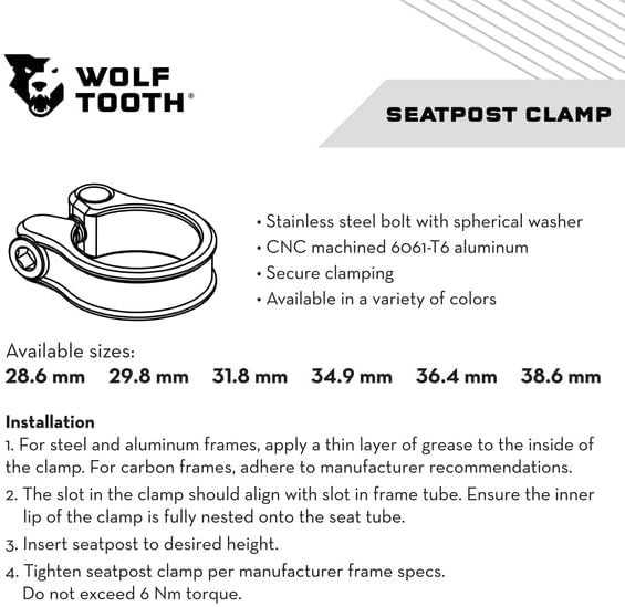Aluminum Seatpost Clamp - Black