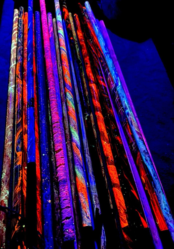 Black Light Reactive Canes
