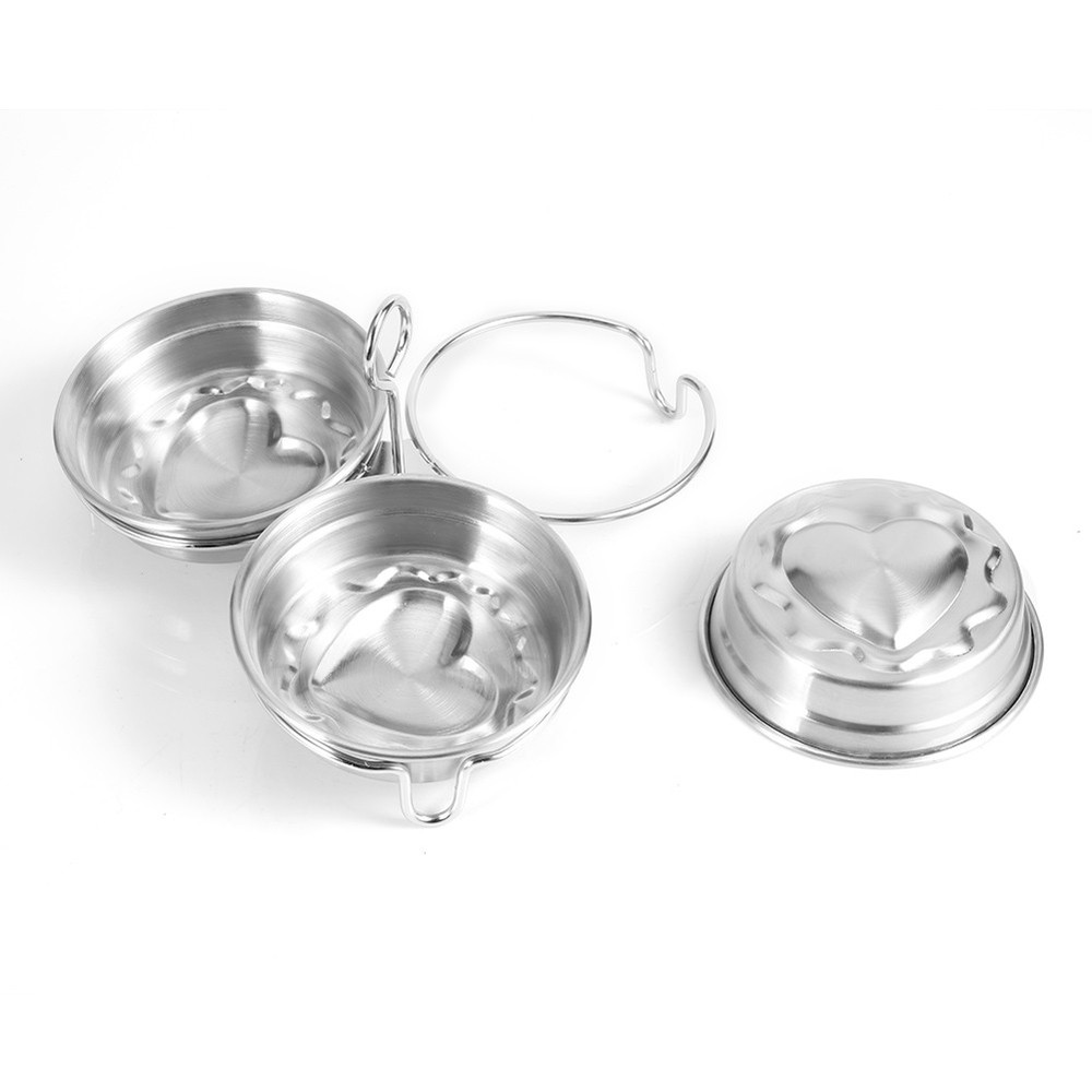 DIY Heart Shape Egg Poacher Cooking Tool For Kitchen