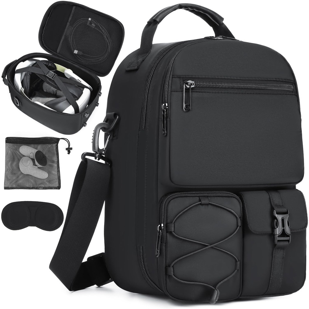 Hard Carrying Case Compatible with Meta Quest 3S/Quest 3/Oculus Quest 2/Vision P