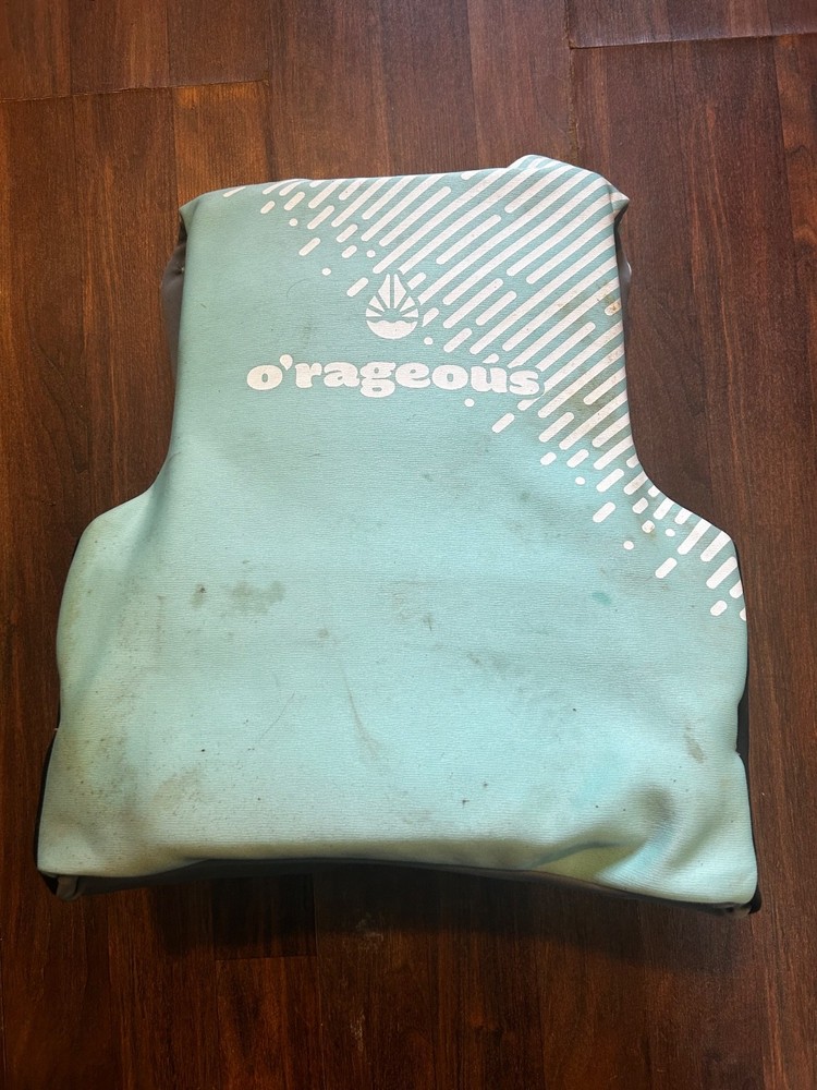 Light blue O’rageous life jacket- youth, 55-88lbs.