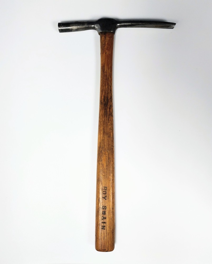 Antique Tact Hammer Oak Handle 12.75"