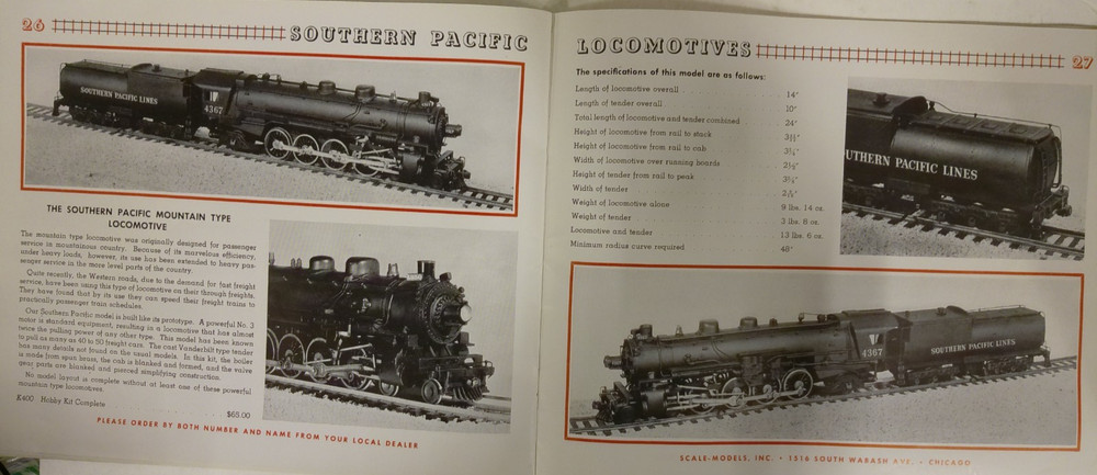 RARE 1937? Scale-Craft Trains Catalog