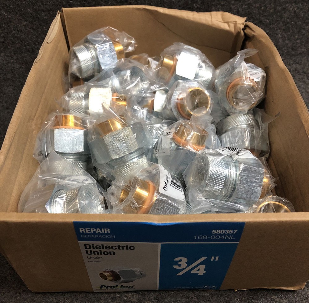 box of 30 ProLine Dielectric Union Fitting Lead-Free 168-004NL