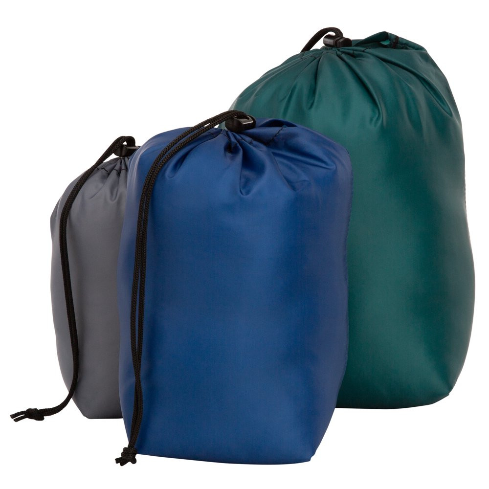 Ditty Bag 3 Pack Stuff Bag, Assorted, Unisex, Drawstring Closure Water Resistant