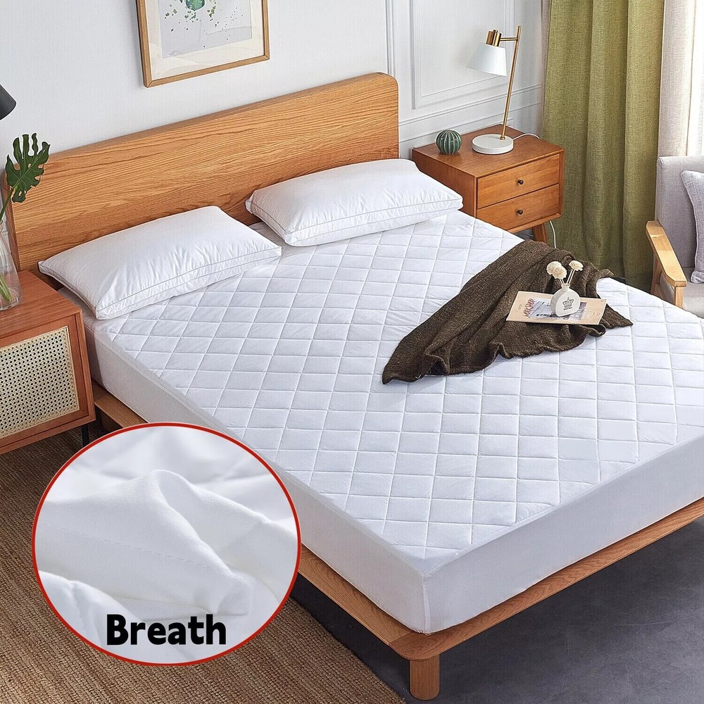 Mattress Pad Deep Pocket Cooling Mattress Pad Topper Protector & Free Pillowcase
