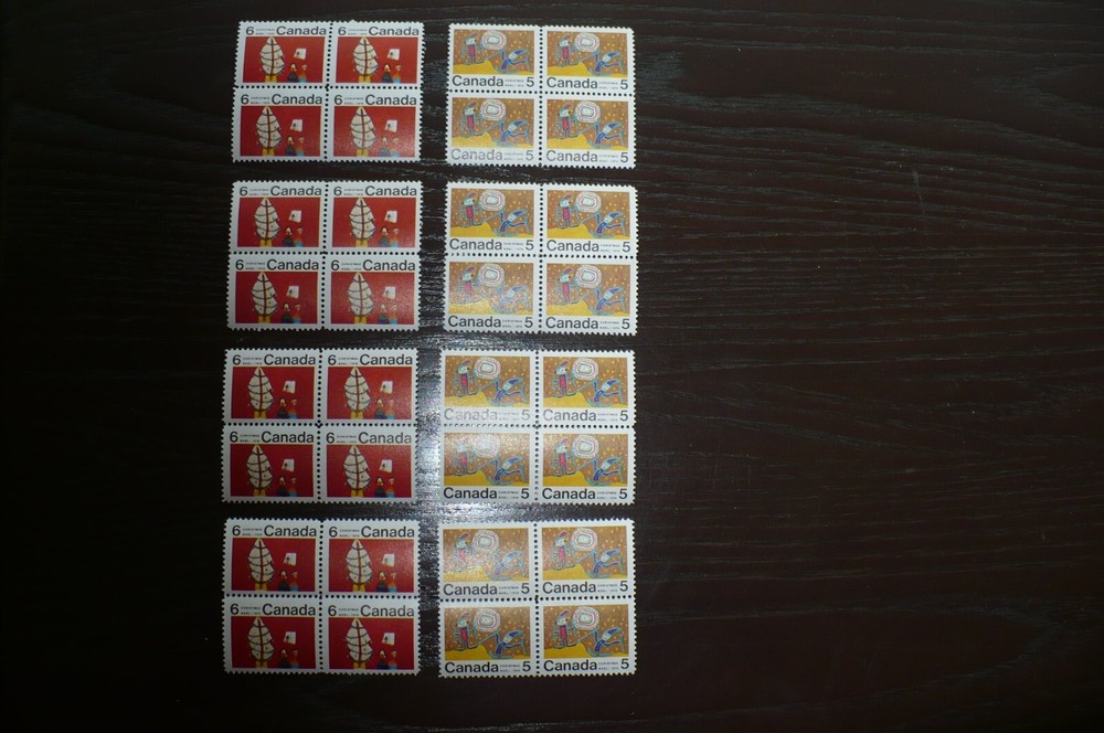 Canada 4x522 i + 4x525 i VF-NH.