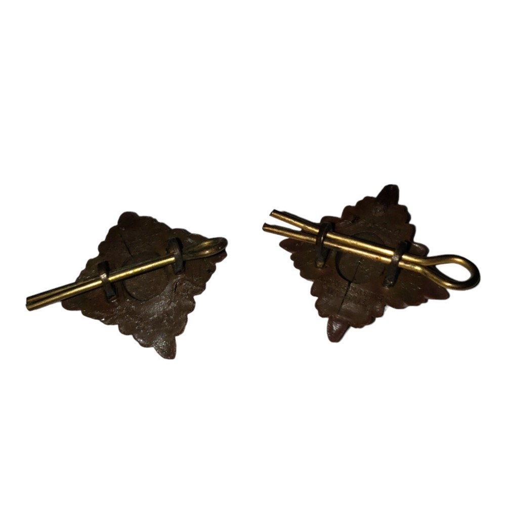 WW2 Wartime Production Bakelite Pips - Pair