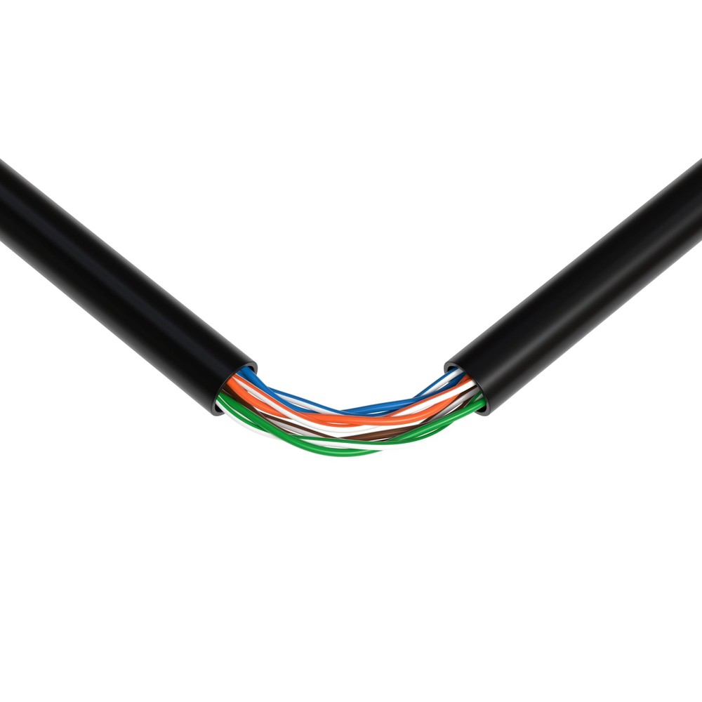 1000ft Cat5e Solid 24AWG Cable UTP Cat5 Bulk Pull Box Network Copper Clad Alu...