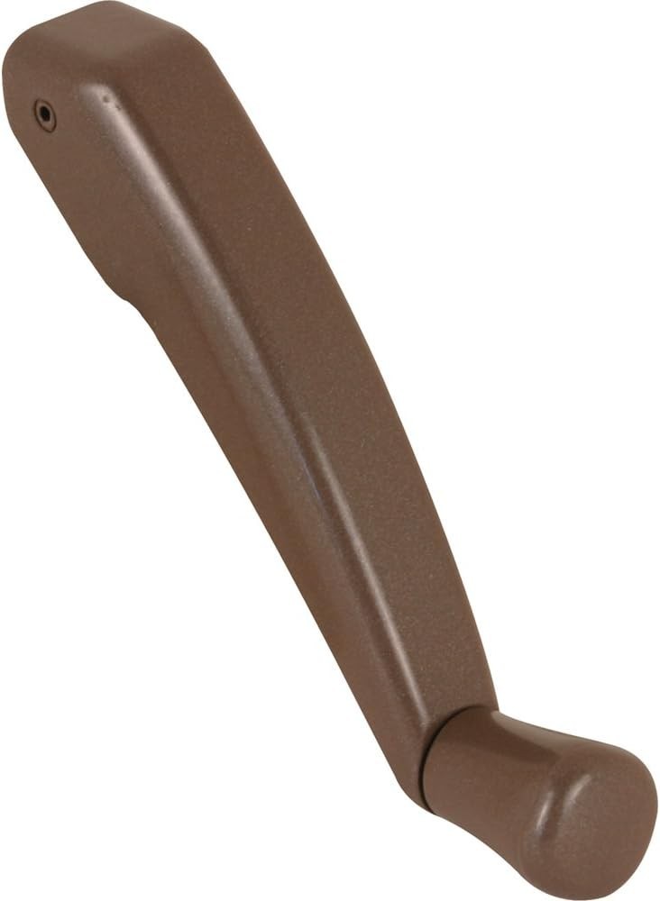 Low-Profile Folding Crank Handle for Unobstructed Window Blinds – Bronze Finish