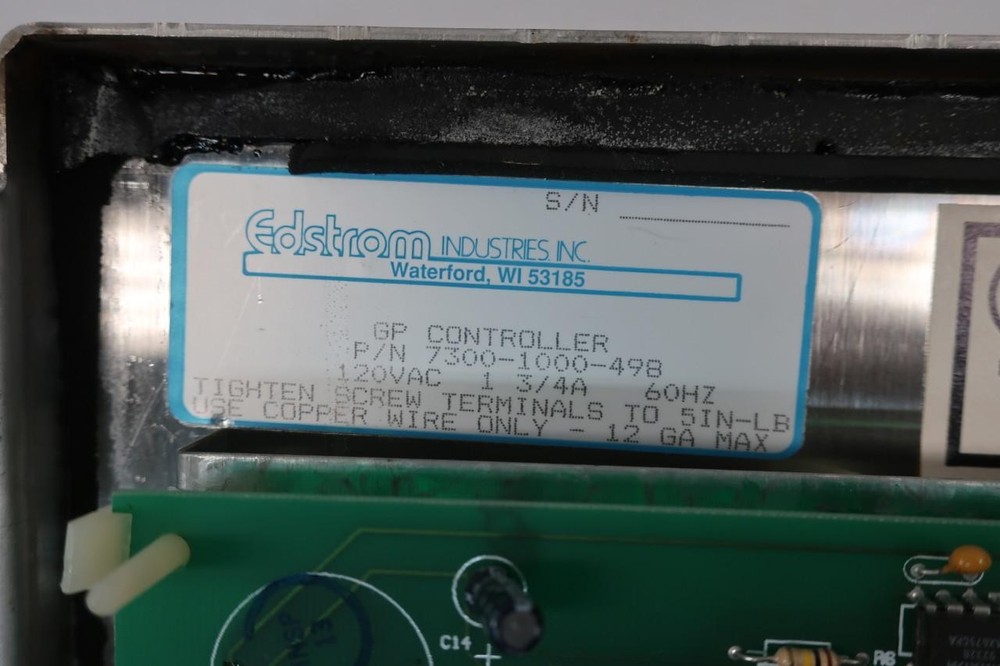 Edstrom 7300-1000-498 Flush Station Controller 120v-ac