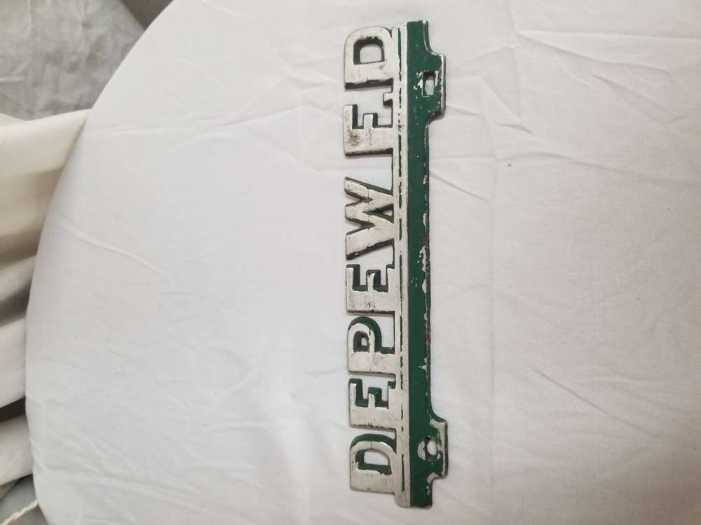 Vintage DEPEW FD Emblem ?
