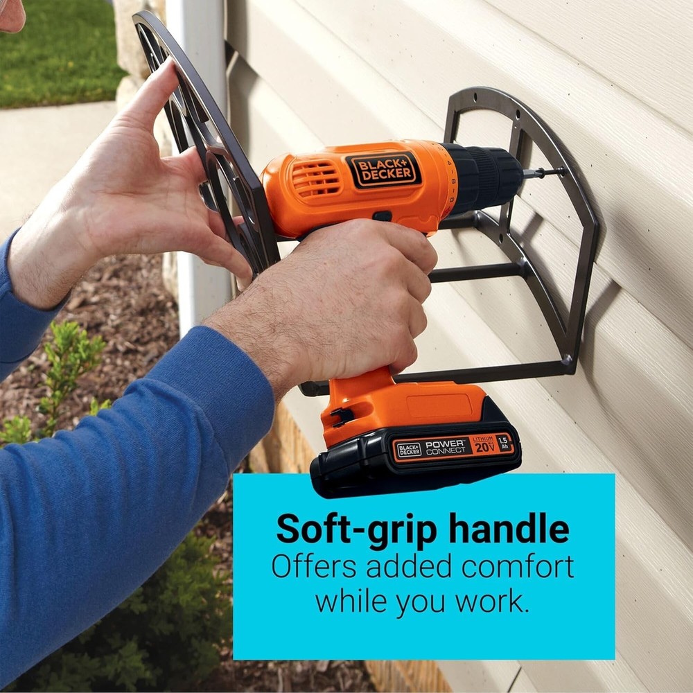 BLACK+DECKER 20V MAX Cordless Drill & Driver Kit, 30-Pc Bit Set, Tool Only