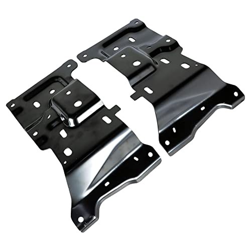 2Pcs Front Driver and Passenger Side Bumper Mounting Plate Replacement for