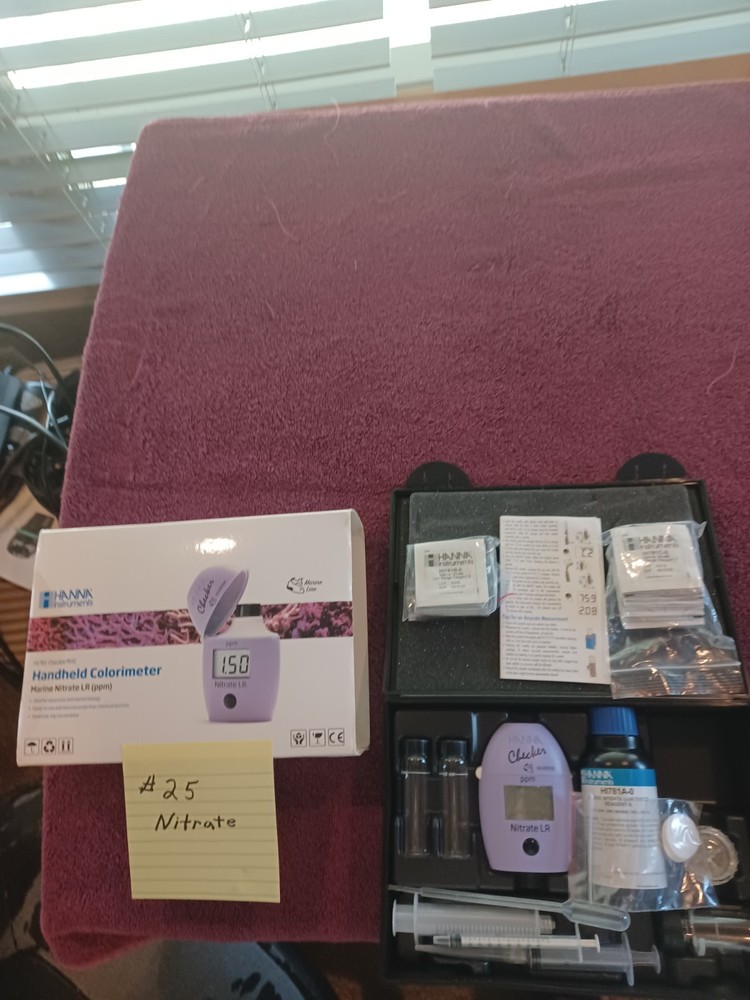 Hannah nitrate low range salt water test kit.