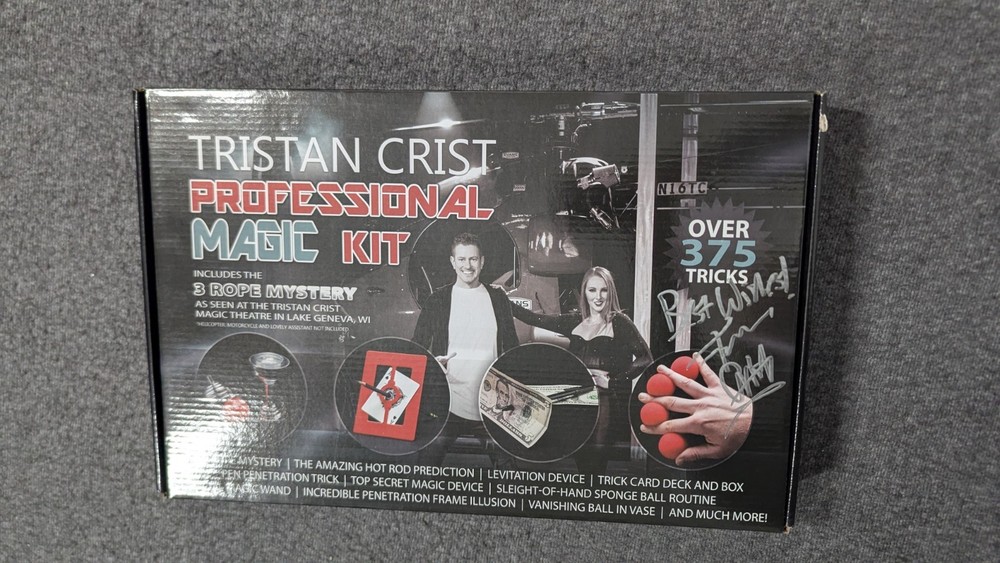 Tristan Crist Professional Magic Kit Signed 2021 Complete Unused