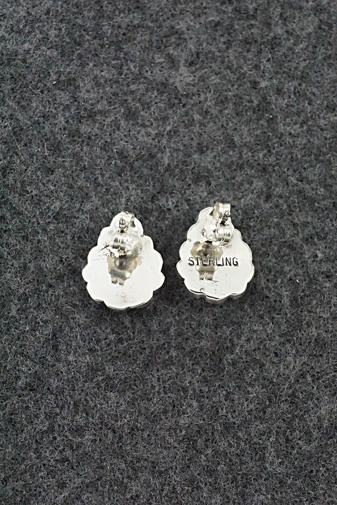 Opalite & Sterling Silver Earrings - Angeline Platero